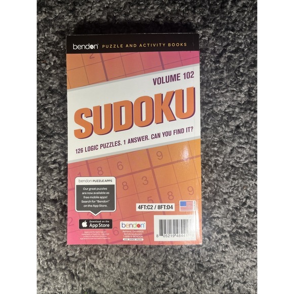 Puzzle Book Lot-7‎ Total- 4 Word Finds/searches, 2 Sudoku, 1 Crossword - Picture 15 of 15